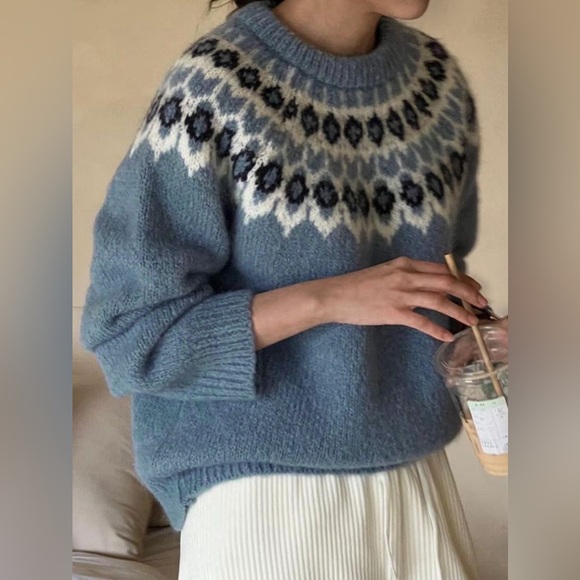 Round Neck Long Sleeve Sweater.      10010041131 - Picture 3 of 5